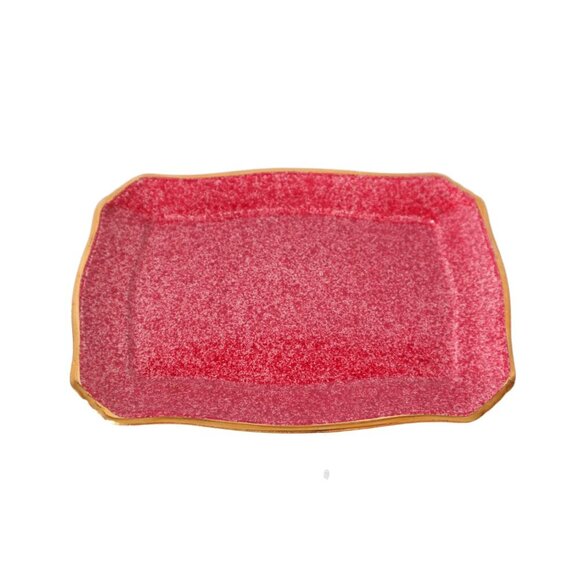 Vintage Royal Winton Grimwades Covered Butter Dish Mottled Pink 5333 - Picture 6 of 8